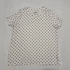Torrid White Polka Dot T-Shirt